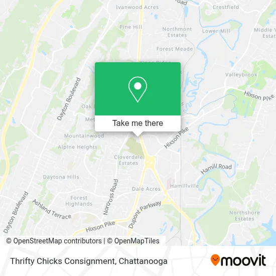 Thrifty Chicks Consignment map