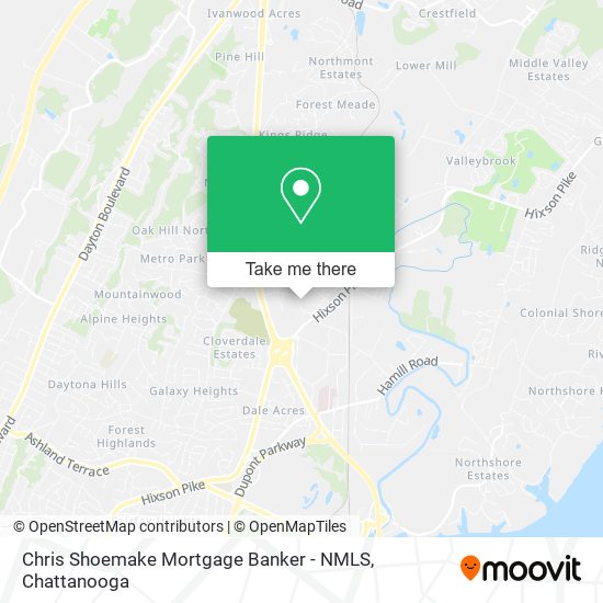 Chris Shoemake Mortgage Banker - NMLS map