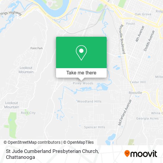 Mapa de St Jude Cumberland Presbyterian Church