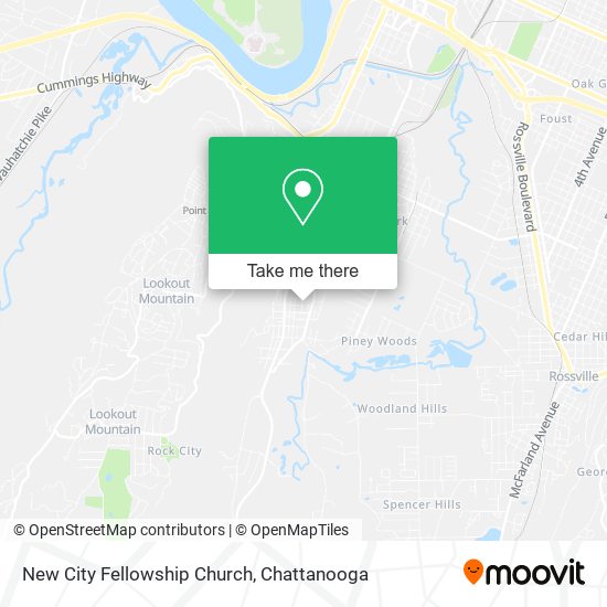 Mapa de New City Fellowship Church