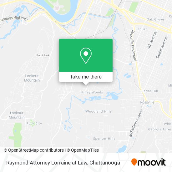 Mapa de Raymond Attorney Lorraine at Law