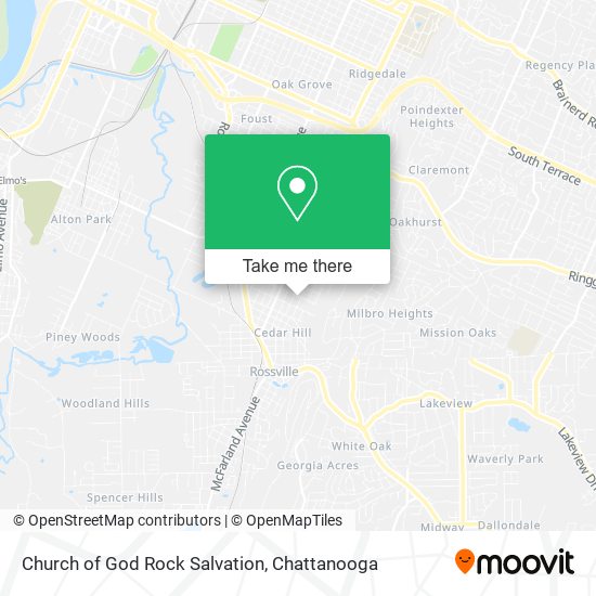 Mapa de Church of God Rock Salvation