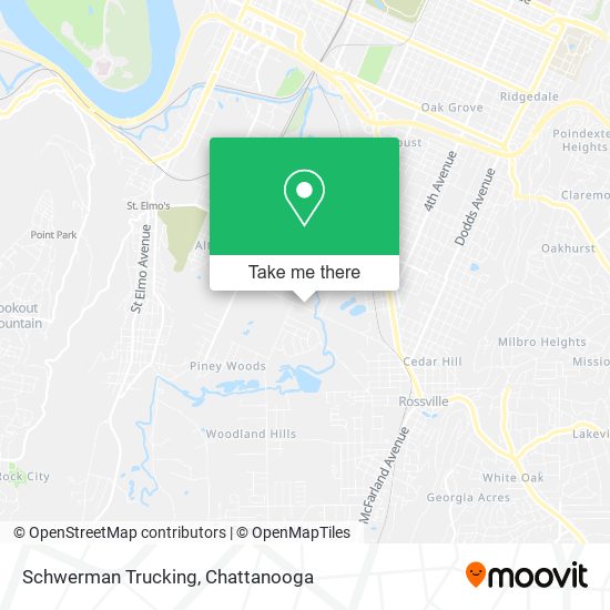 Schwerman Trucking map