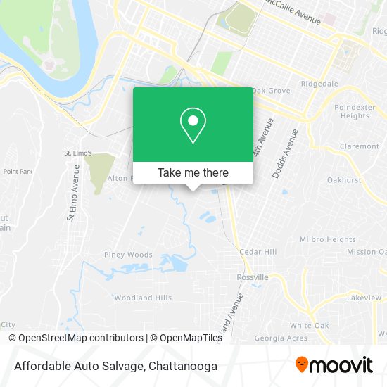 Affordable Auto Salvage map