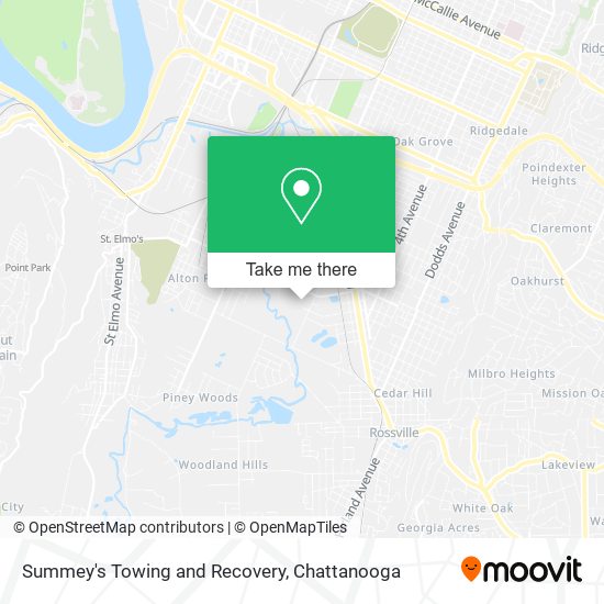 Summey's Towing and Recovery map