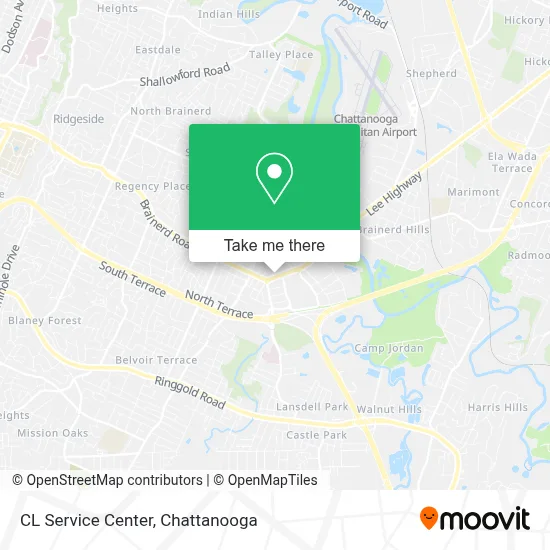CL Service Center map
