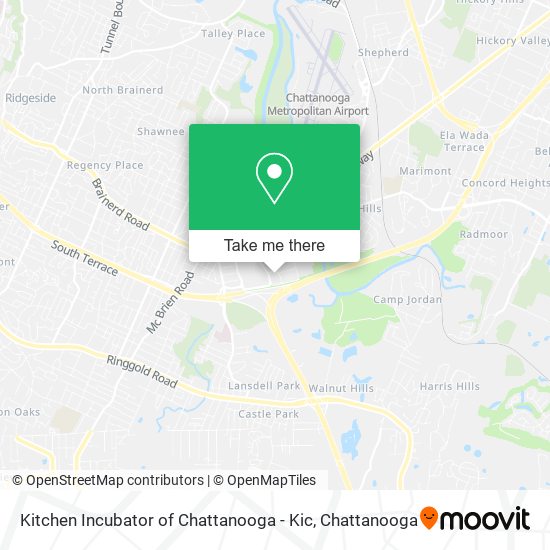 Kitchen Incubator of Chattanooga - Kic map