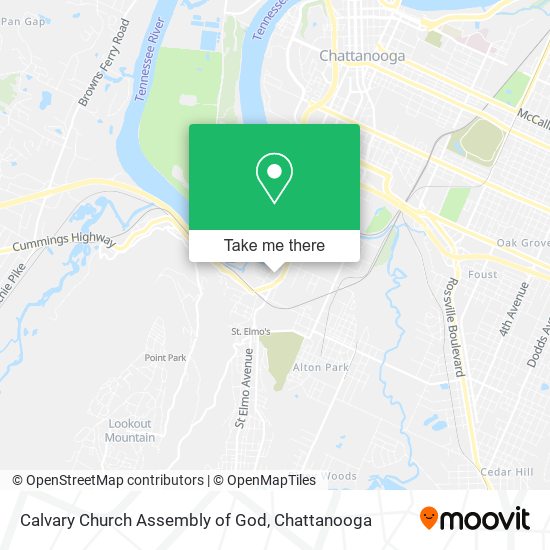 Calvary Church Assembly of God map