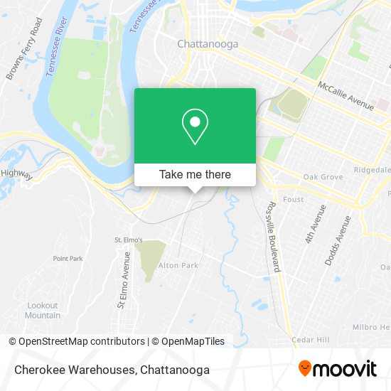 Mapa de Cherokee Warehouses