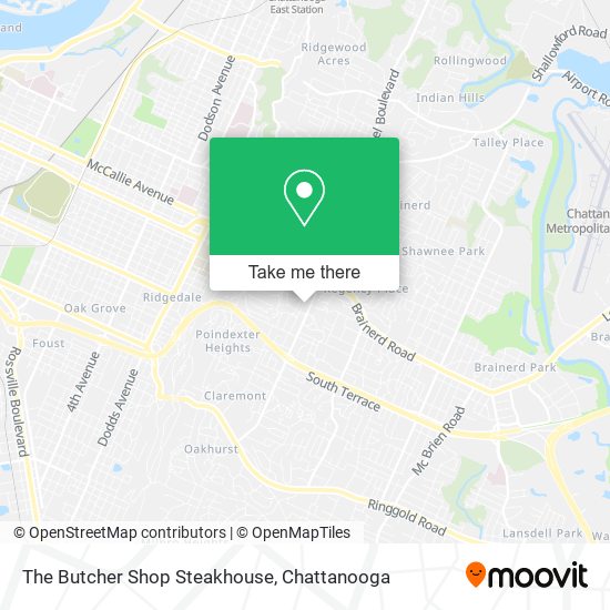 The Butcher Shop Steakhouse map
