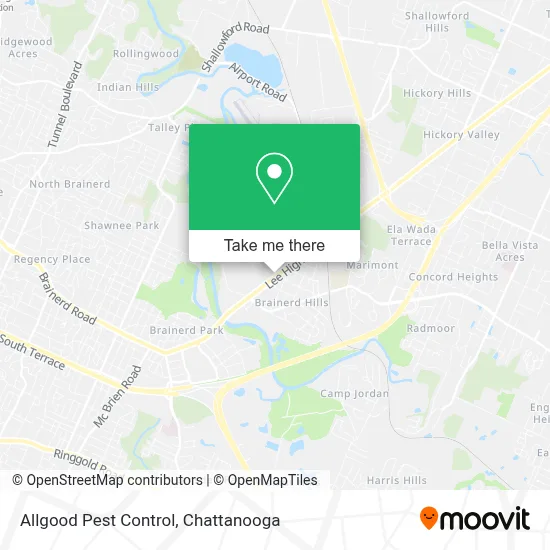 Allgood Pest Control map
