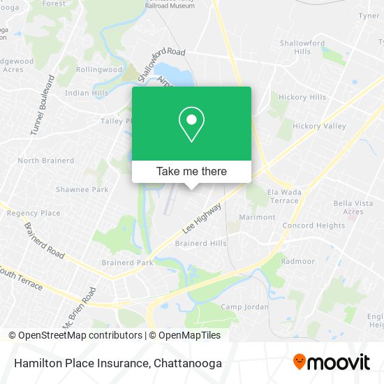 Mapa de Hamilton Place Insurance