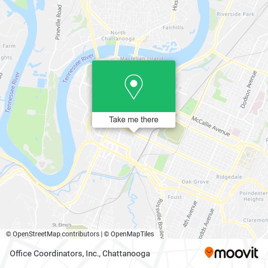 Office Coordinators, Inc. map