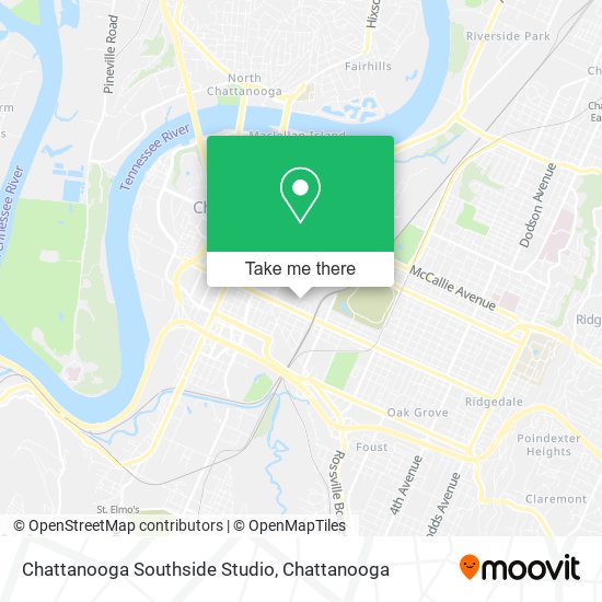 Mapa de Chattanooga Southside Studio