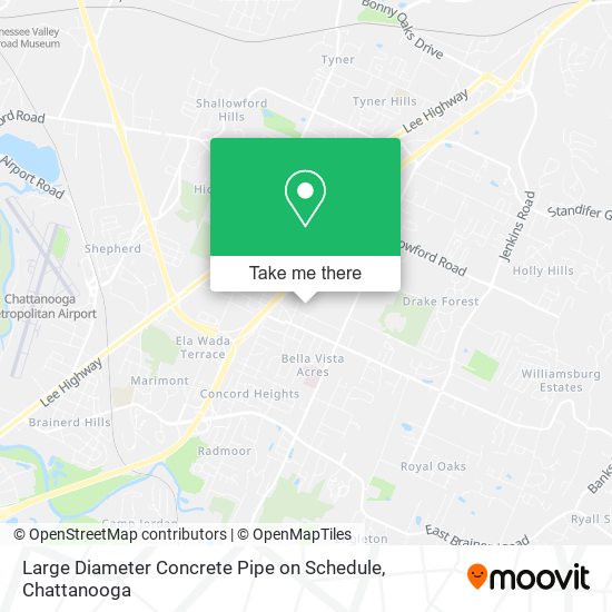 Mapa de Large Diameter Concrete Pipe on Schedule