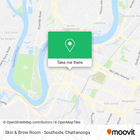 Skin & Brow Room - Southside map