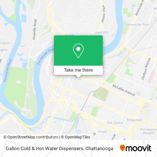 Gallon Cold & Hot Water Dispensers map