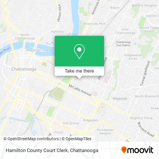 Hamilton County Court Clerk map