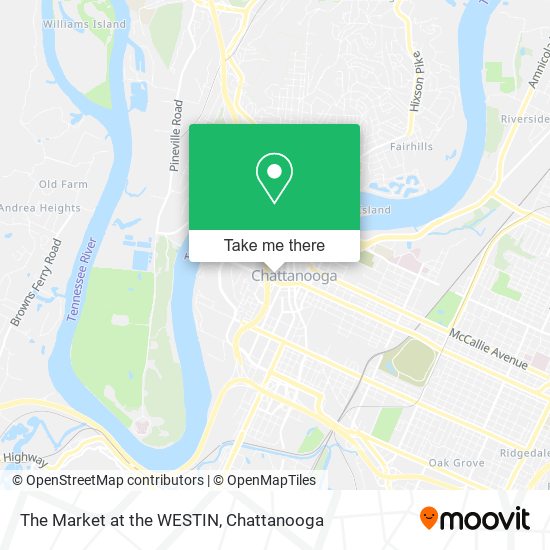 Mapa de The Market at the WESTIN