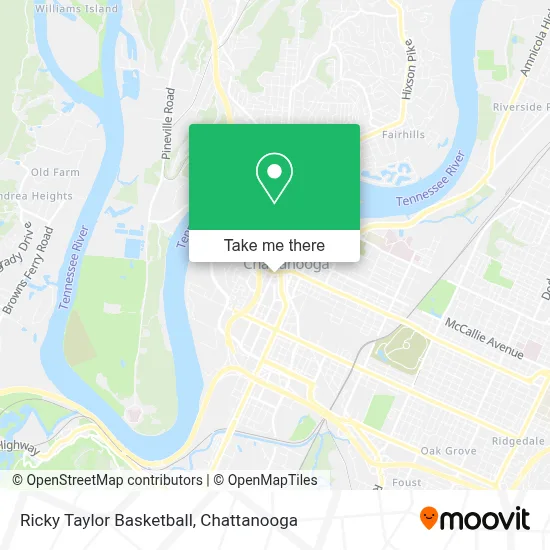 Ricky Taylor Basketball map