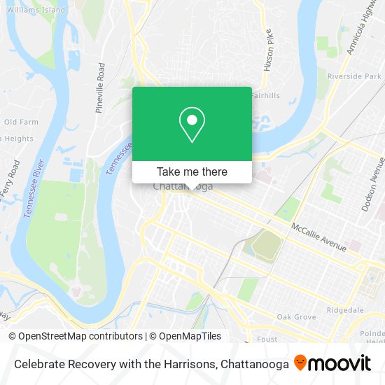 Celebrate Recovery with the Harrisons map