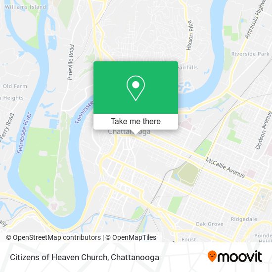 Citizens of Heaven Church map