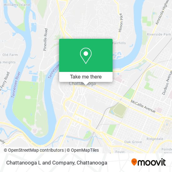 Mapa de Chattanooga L and Company