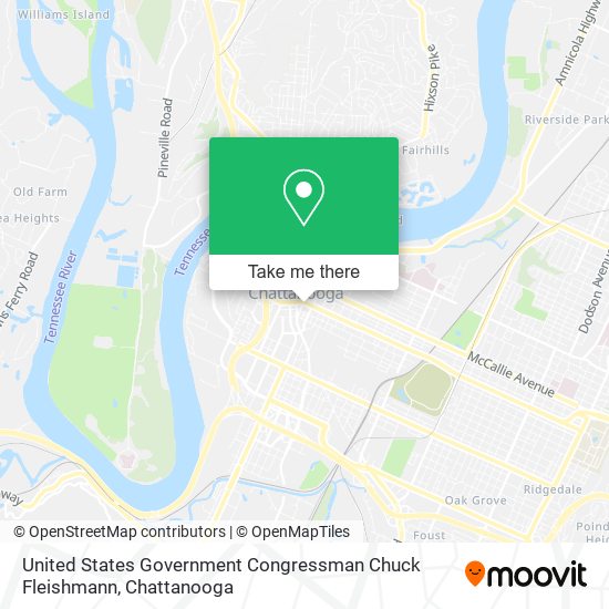 United States Government Congressman Chuck Fleishmann map