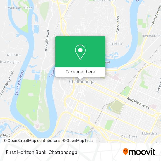 Mapa de First Horizon Bank
