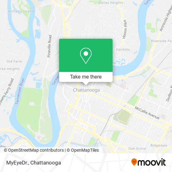 MyEyeDr. map
