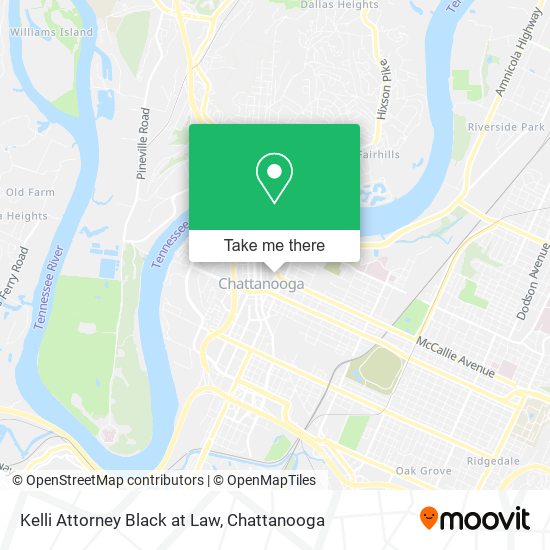 Kelli Attorney Black at Law map