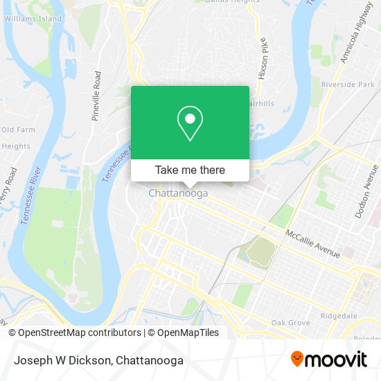 Joseph W Dickson map