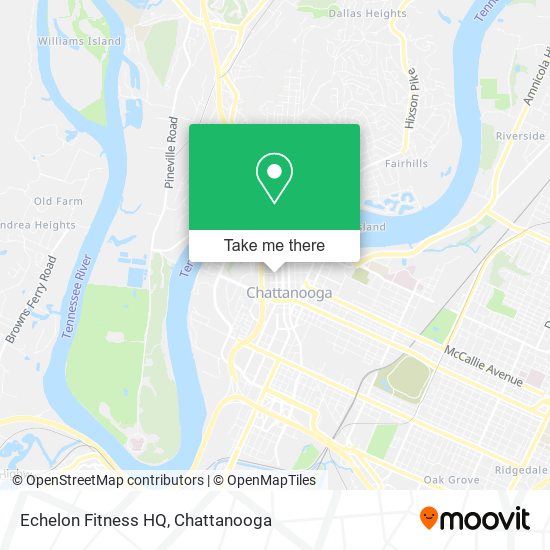 Mapa de Echelon Fitness HQ
