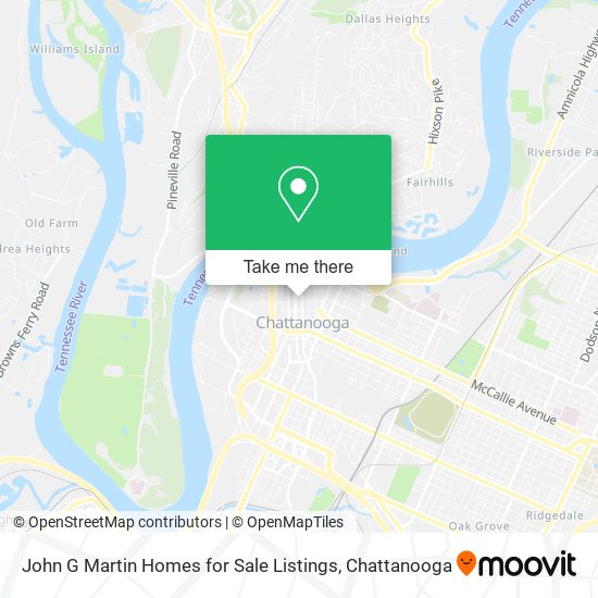 Mapa de John G Martin Homes for Sale Listings