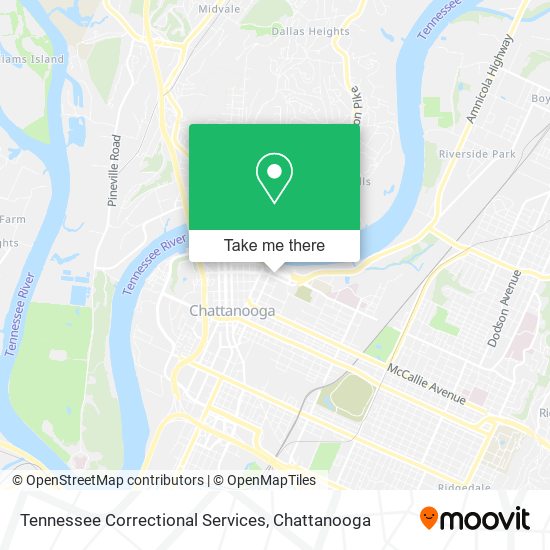 Tennessee Correctional Services map