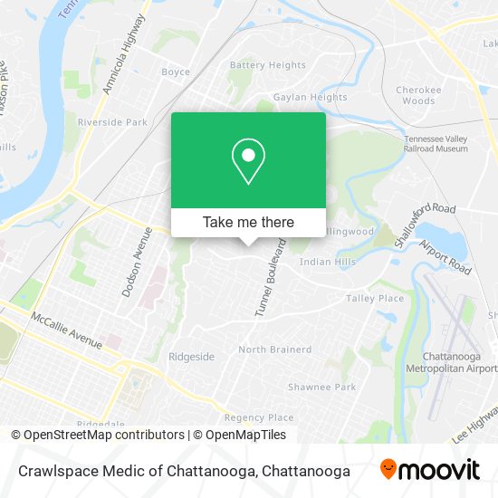 Crawlspace Medic of Chattanooga map