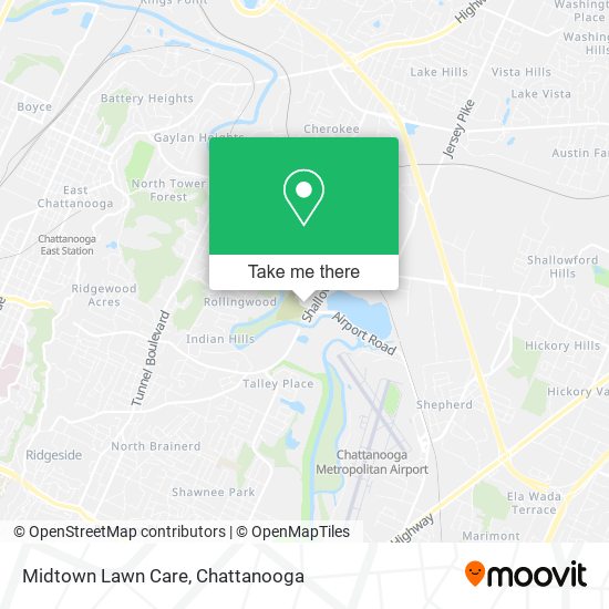 Mapa de Midtown Lawn Care