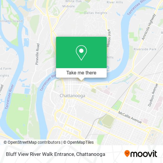 Bluff View River Walk Entrance map