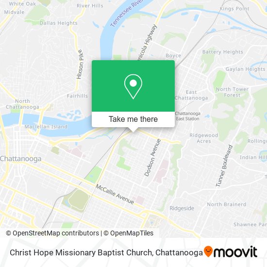 Mapa de Christ Hope Missionary Baptist Church