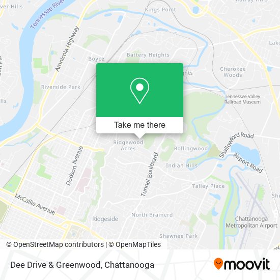 Dee Drive & Greenwood map