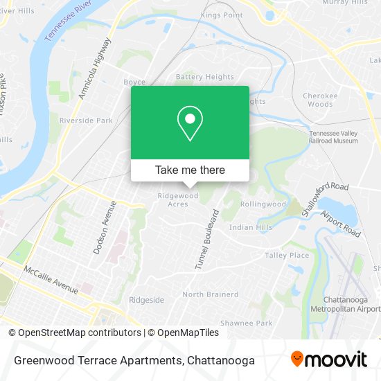 Mapa de Greenwood Terrace Apartments