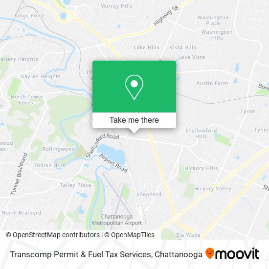 Transcomp Permit & Fuel Tax Services map