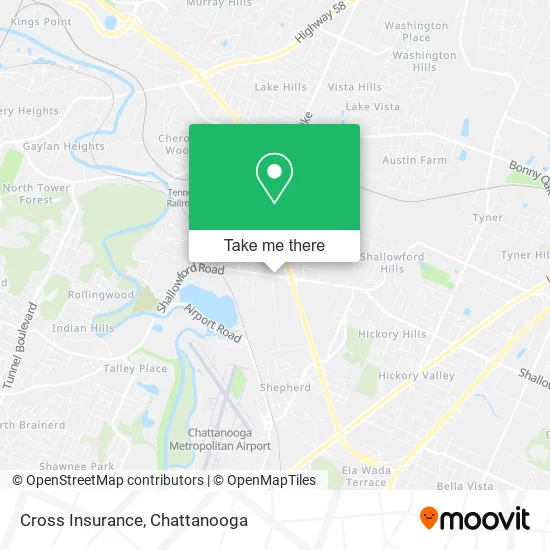 Cross Insurance map