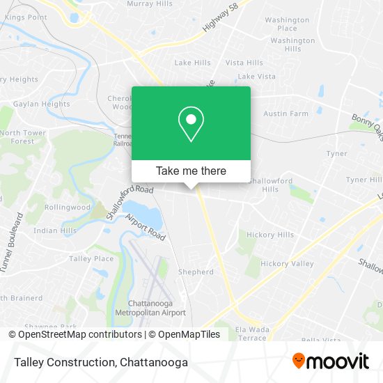Talley Construction map