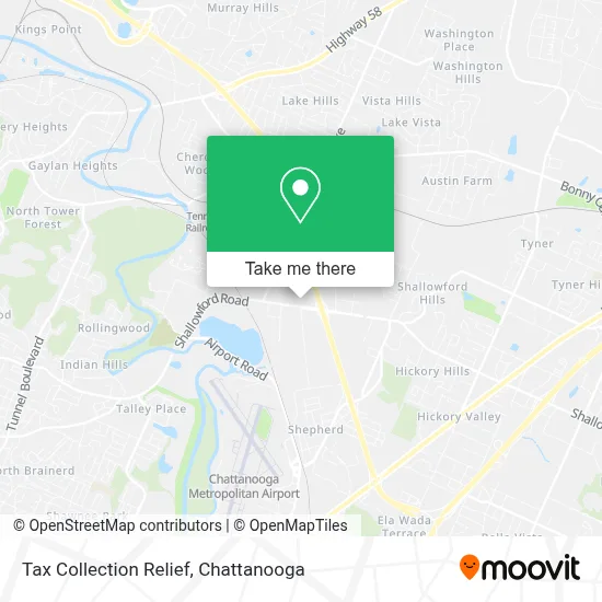 Tax Collection Relief map