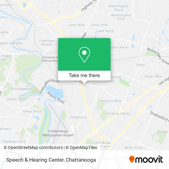 Speech & Hearing Center map