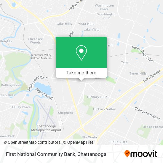 First National Community Bank map