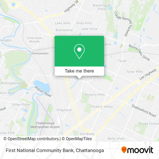 First National Community Bank map