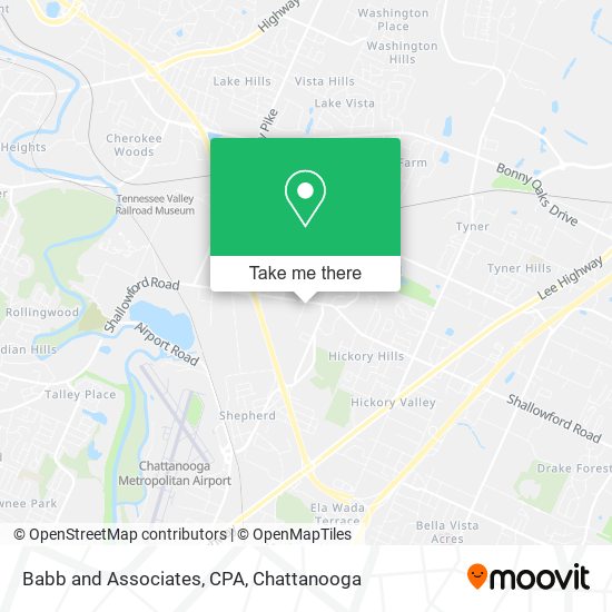 Mapa de Babb and Associates, CPA