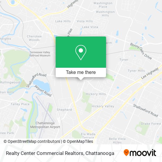 Realty Center Commercial Realtors map
